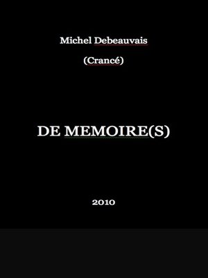 cover image of De mémoire(s)